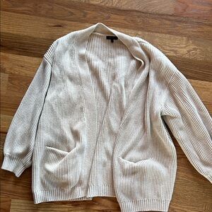 Quince Cream Ribbed Cardigan